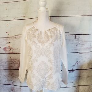 Sundance Silk Embroidered Blouse size SP NWOT
